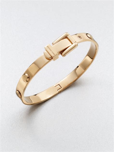 michael kors crystal buckle bangle|michael kors bracelet for woman.